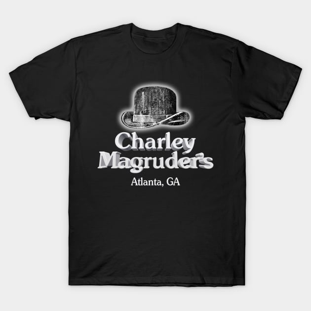 Charley Magruder's Atlanta Bar 3D - Night Spot for Events by WKLS 96 Rock T-Shirt by RetroZest